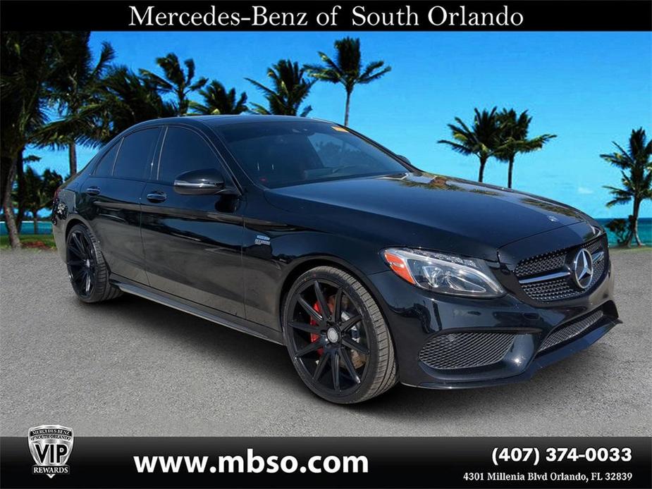 used 2017 Mercedes-Benz AMG C 43 car, priced at $21,300