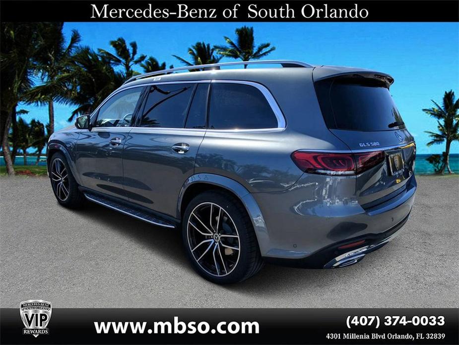 used 2021 Mercedes-Benz GLS 580 car, priced at $57,499