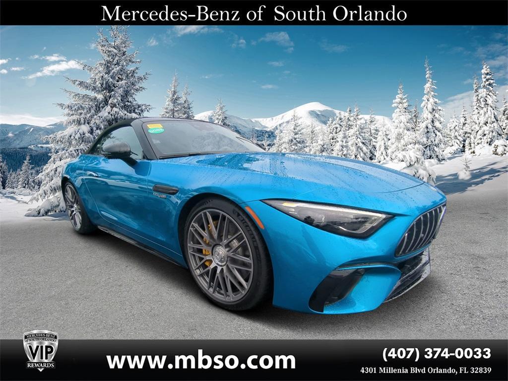 used 2023 Mercedes-Benz AMG SL 63 car, priced at $135,999