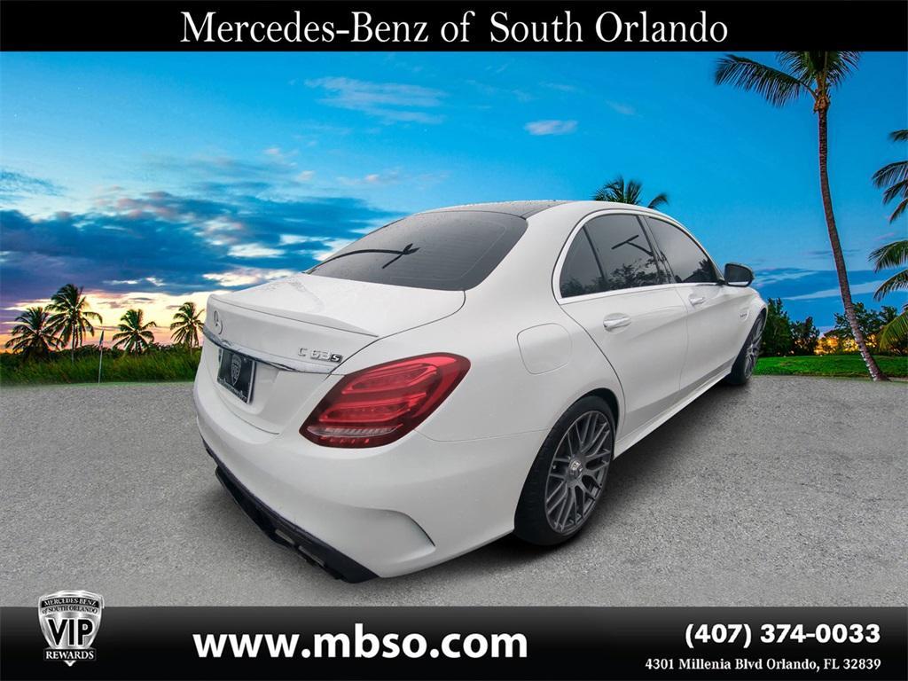 used 2017 Mercedes-Benz AMG C 63 car, priced at $33,499