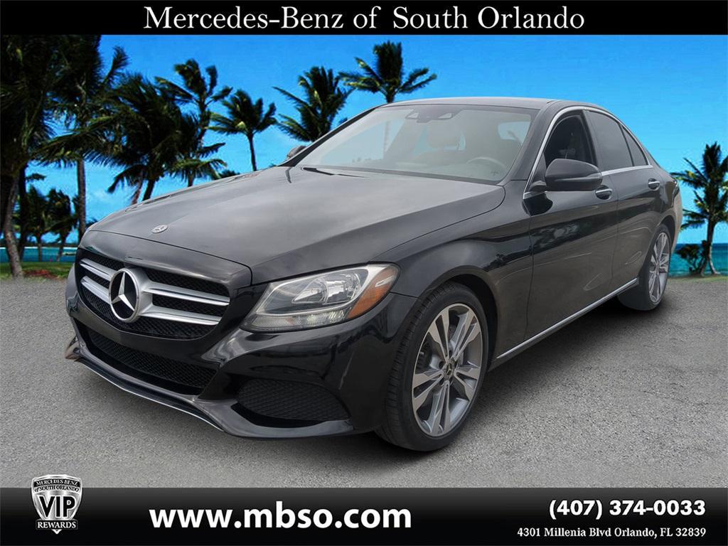 used 2018 Mercedes-Benz C-Class car, priced at $14,999