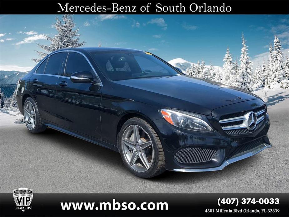 used 2015 Mercedes-Benz C-Class car, priced at $21,561