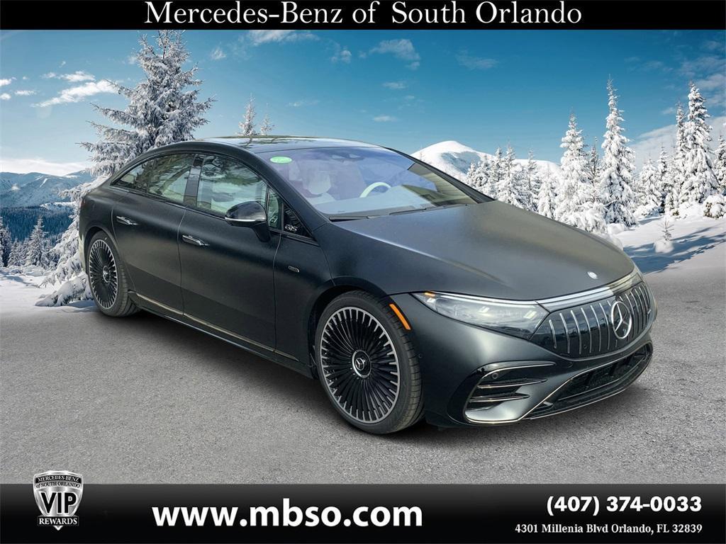 used 2024 Mercedes-Benz AMG EQS car, priced at $128,999