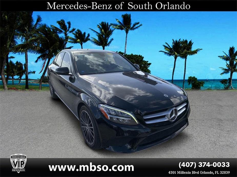 used 2021 Mercedes-Benz C-Class car, priced at $27,999