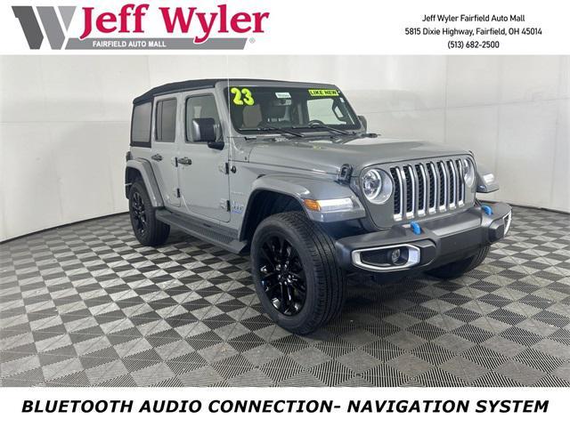 used 2023 Jeep Wrangler 4xe car, priced at $33,655