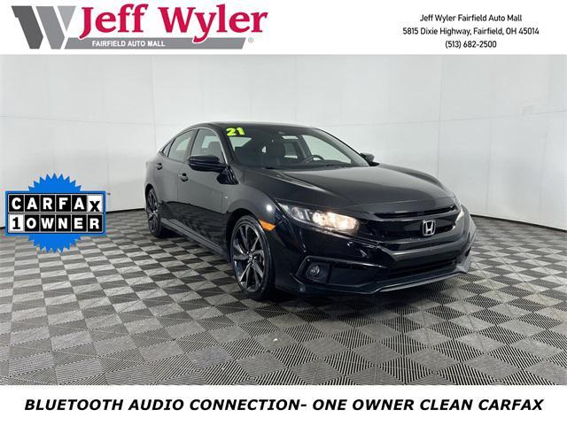 used 2021 Honda Civic car, priced at $17,634
