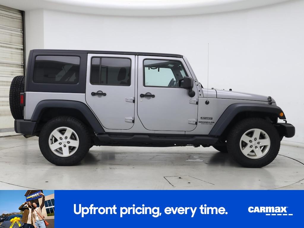 used 2016 Jeep Wrangler car, priced at $18,998