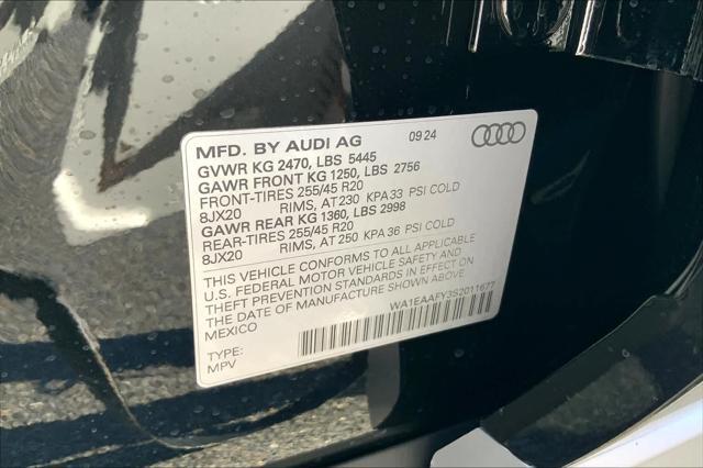 new 2025 Audi Q5 car, priced at $58,630