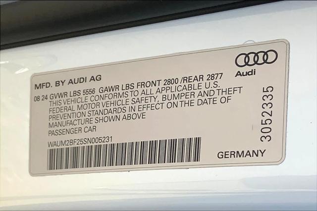 new 2025 Audi A6 car, priced at $78,365