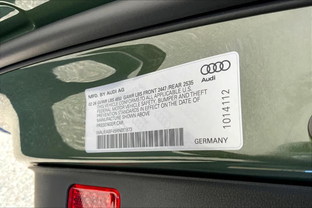 new 2024 Audi A4 car, priced at $52,770
