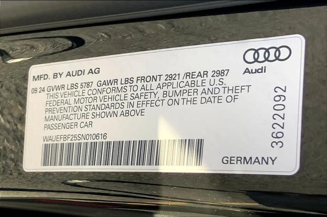 new 2025 Audi S6 car, priced at $88,205