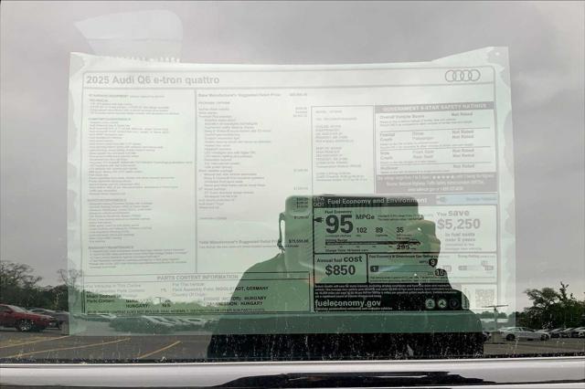 new 2025 Audi Q6 e-tron car, priced at $75,555