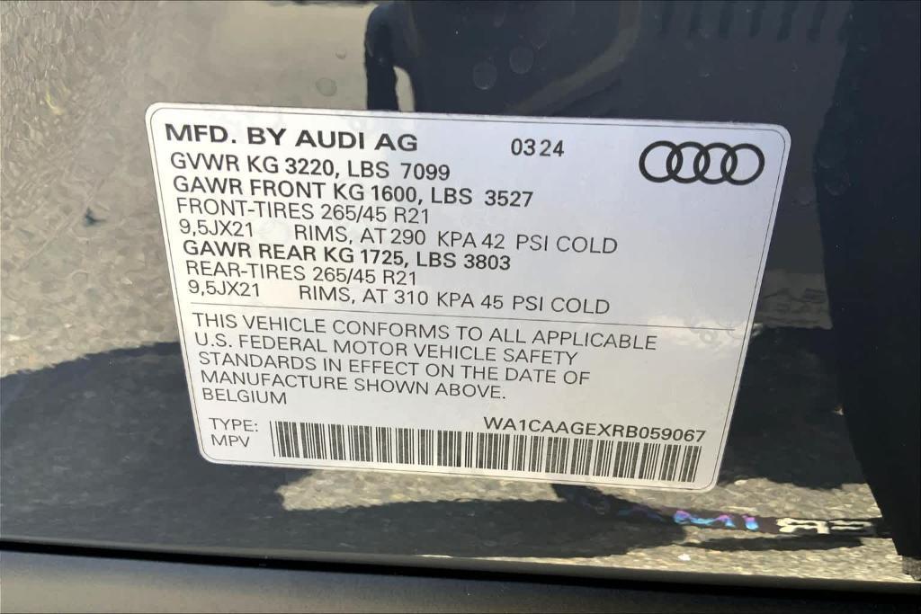 new 2024 Audi Q8 e-tron car, priced at $87,995