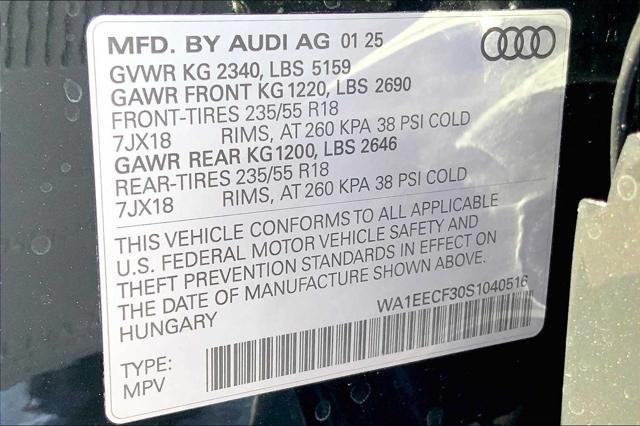 new 2025 Audi Q3 car, priced at $47,490