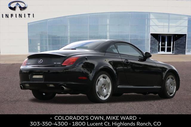 used 2002 Lexus SC 430 car, priced at $13,999
