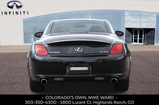 used 2002 Lexus SC 430 car, priced at $13,999