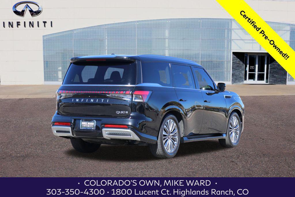 used 2025 INFINITI QX80 car, priced at $78,999