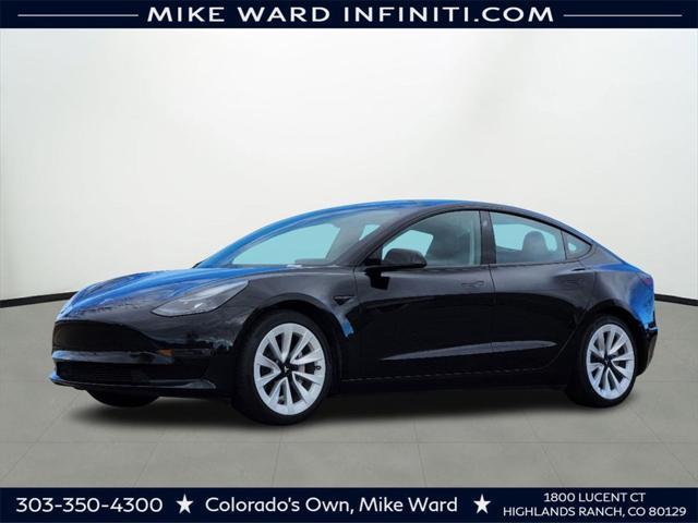 used 2021 Tesla Model 3 car, priced at $28,099