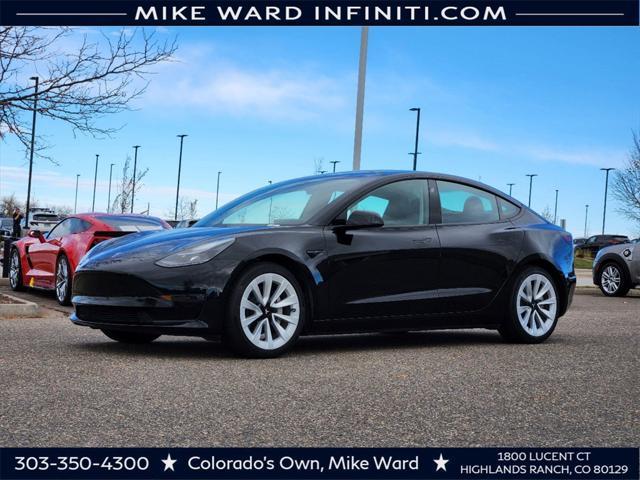 used 2021 Tesla Model 3 car, priced at $27,999