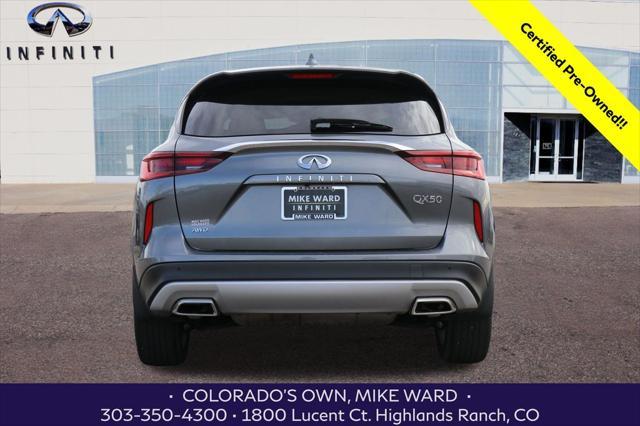 used 2023 INFINITI QX50 car, priced at $33,499