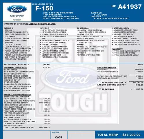 used 2017 Ford F-150 car, priced at $24,995