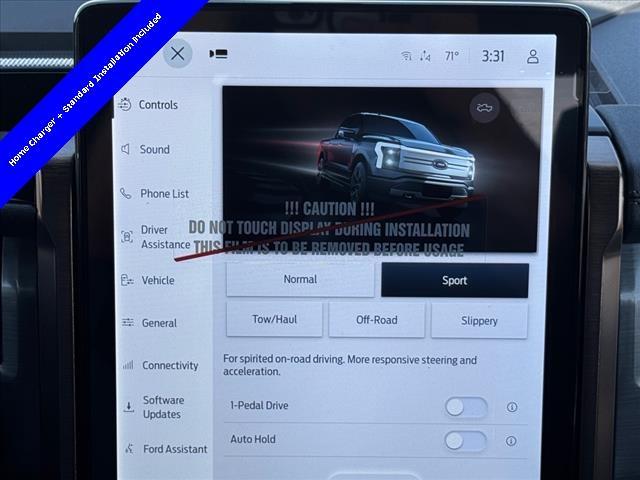 new 2025 Ford F-150 Lightning car, priced at $72,342