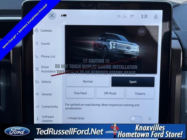 new 2025 Ford F-150 Lightning car, priced at $79,965