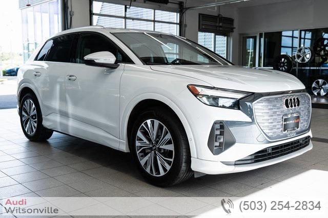 used 2023 Audi Q4 e-tron car, priced at $27,991