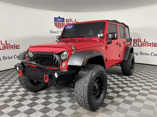 used 2016 Jeep Wrangler Unlimited car, priced at $15,022