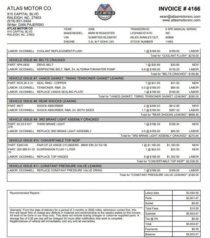 used 2006 BMW M car, priced at $21,995