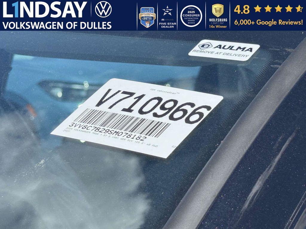 new 2025 Volkswagen Taos car, priced at $27,632