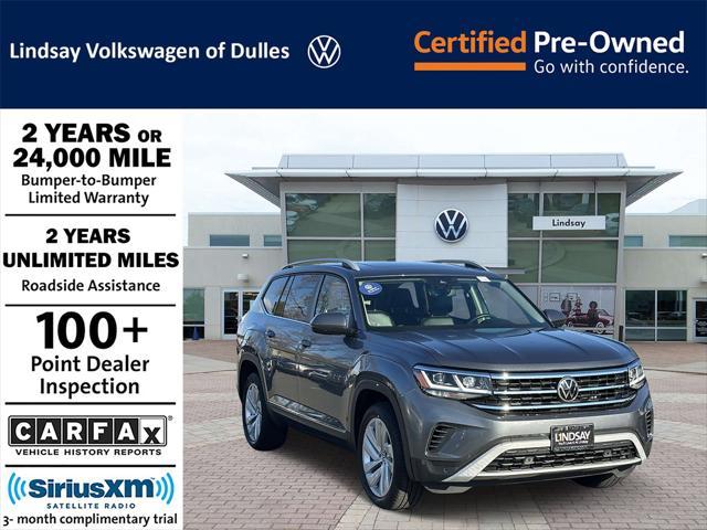 used 2021 Volkswagen Atlas car, priced at $30,337