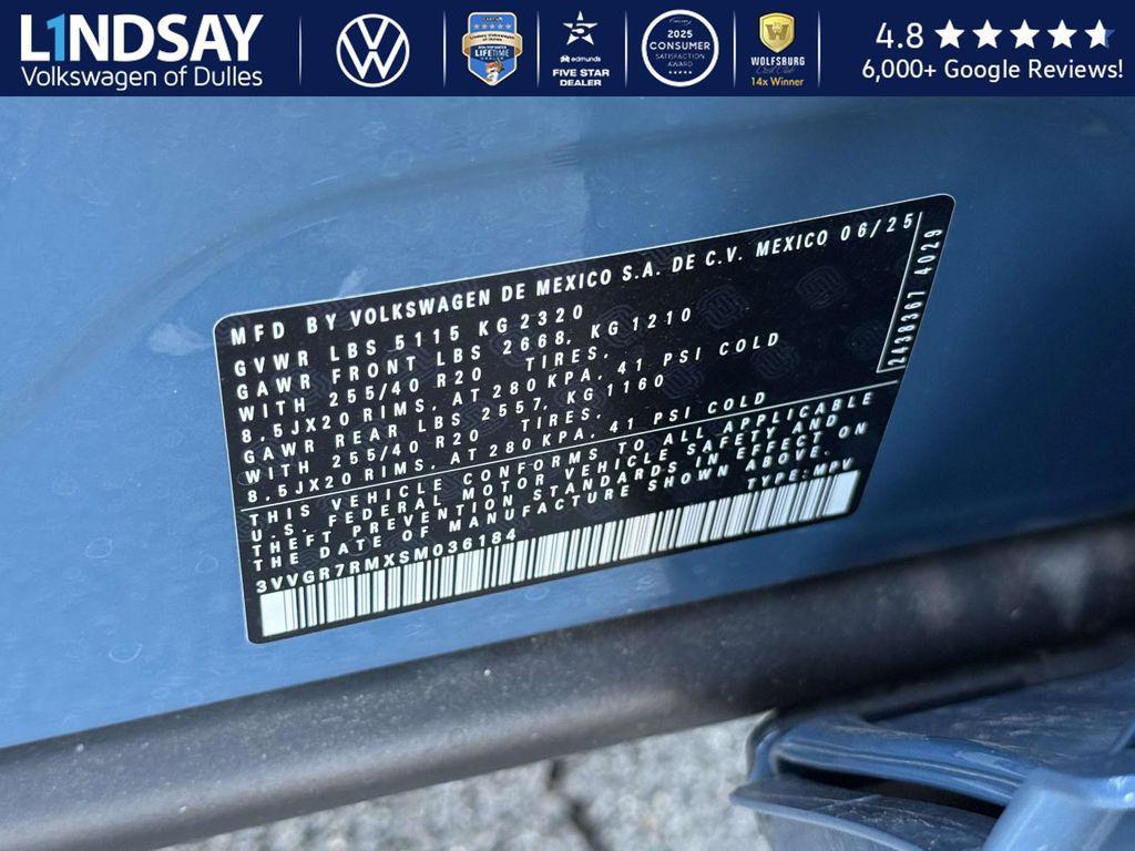 new 2025 Volkswagen Tiguan car, priced at $33,515