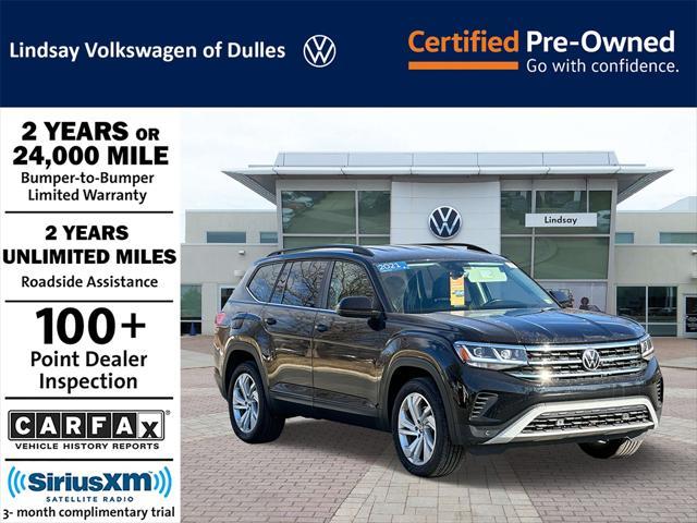 used 2021 Volkswagen Atlas car, priced at $27,997