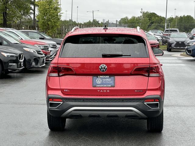 used 2023 Volkswagen Taos car, priced at $26,577