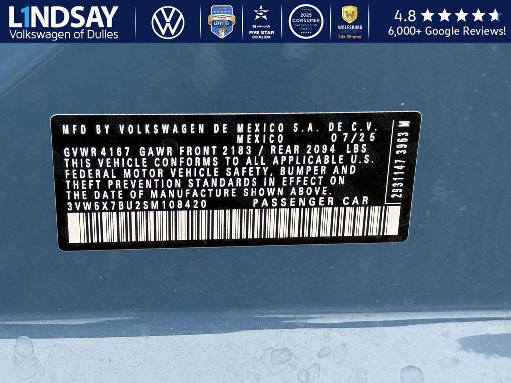 new 2025 Volkswagen Jetta car, priced at $21,865