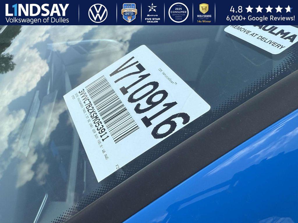 new 2025 Volkswagen Taos car, priced at $27,923