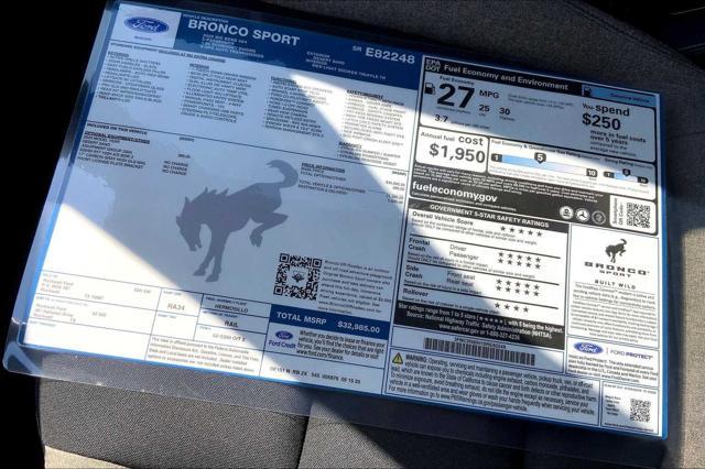 new 2025 Ford Bronco Sport car, priced at $30,985
