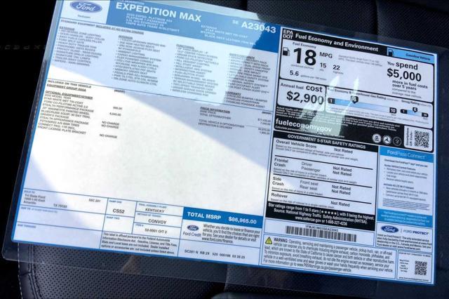 new 2025 Ford Expedition Max car, priced at $86,965