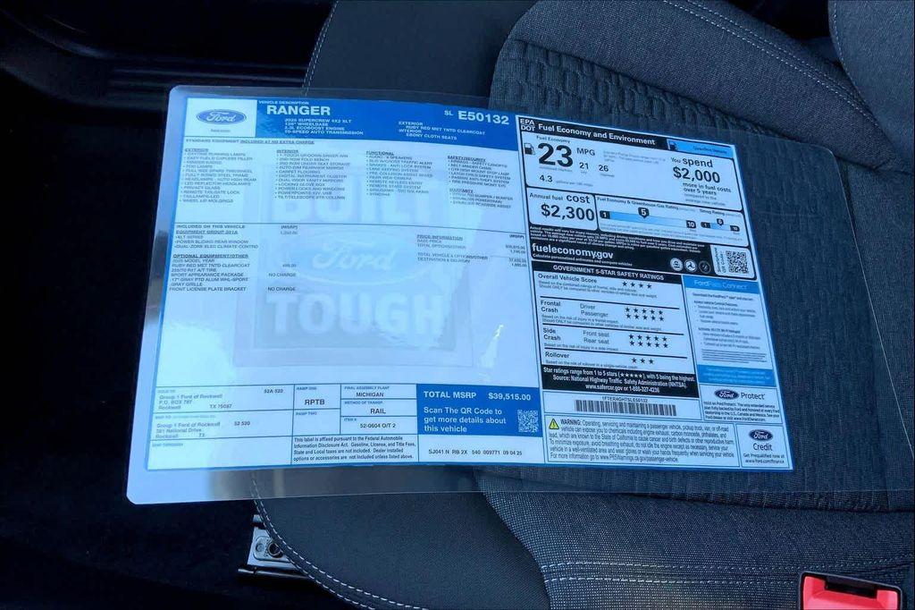 new 2025 Ford Ranger car, priced at $37,237