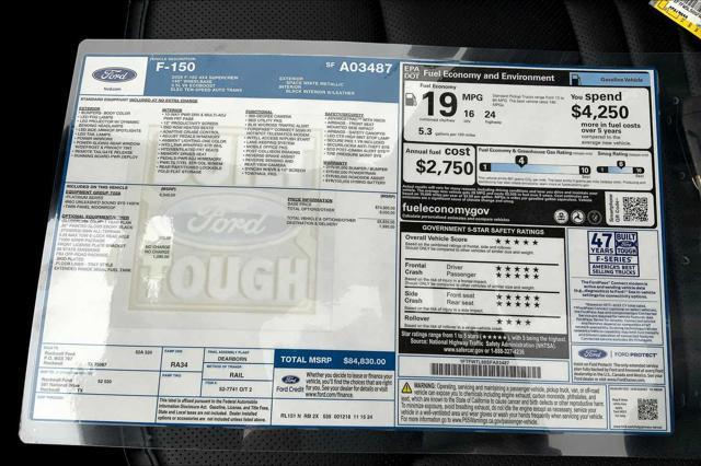 new 2025 Ford F-150 car, priced at $77,650