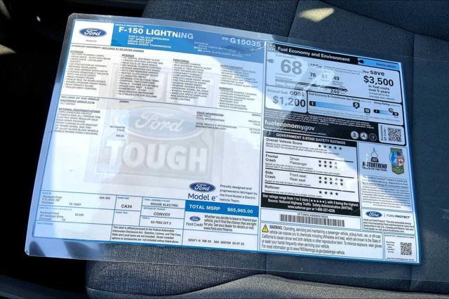 new 2025 Ford F-150 Lightning car, priced at $65,965