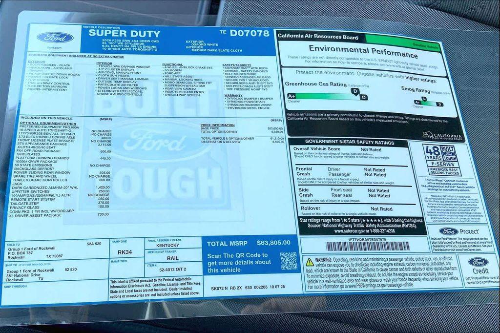 new 2026 Ford F-250 car, priced at $63,805