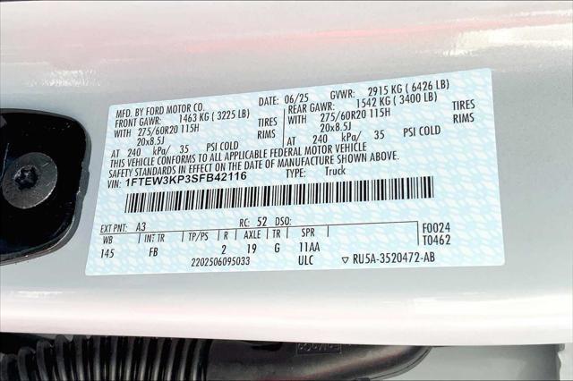 new 2025 Ford F-150 car, priced at $53,547