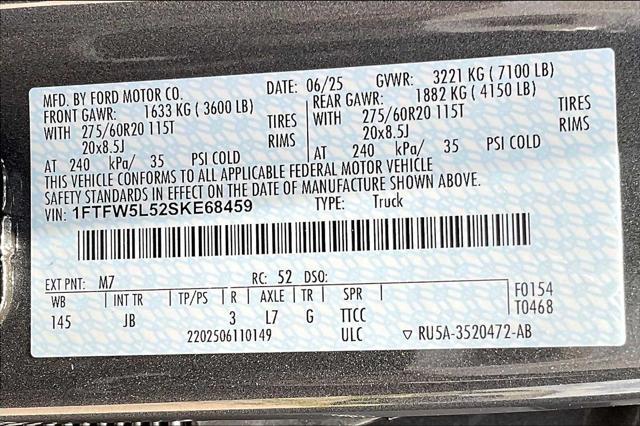 new 2025 Ford F-150 car, priced at $65,539