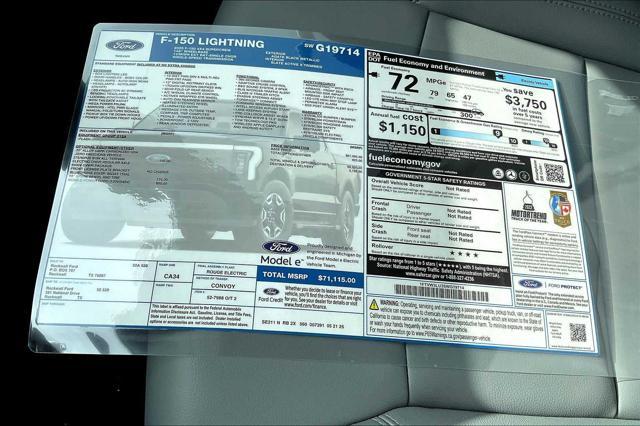 new 2025 Ford F-150 Lightning car, priced at $71,115