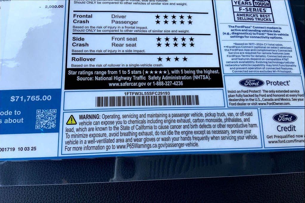 new 2025 Ford F-150 car, priced at $71,765