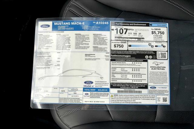 new 2025 Ford Mustang Mach-E car, priced at $45,265