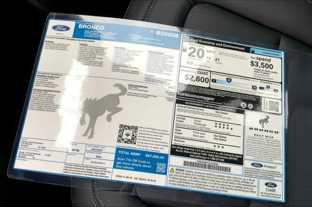 new 2025 Ford Bronco car, priced at $54,862