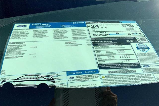 new 2025 Ford Explorer car, priced at $42,232